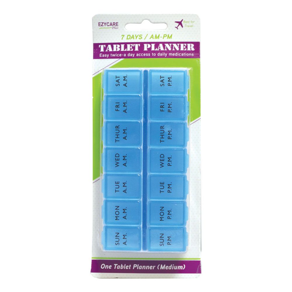 Ezycare 7 Days/AM-PM Tablet Planner Medium 17375 - Easy Pharmacy LLC