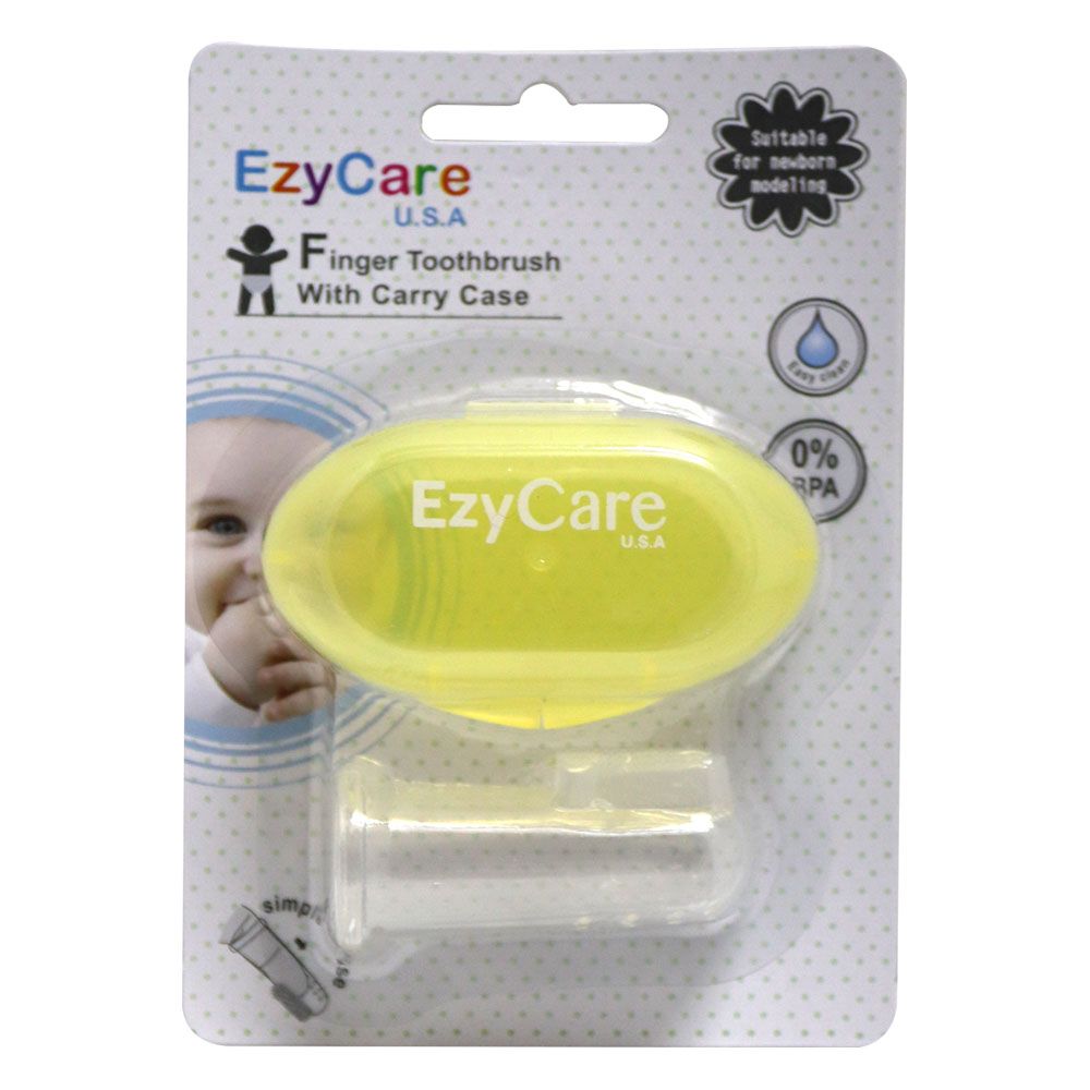 Ezycare Finger Toothbrush With Carry Case 14358 - Easy Pharmacy LLC