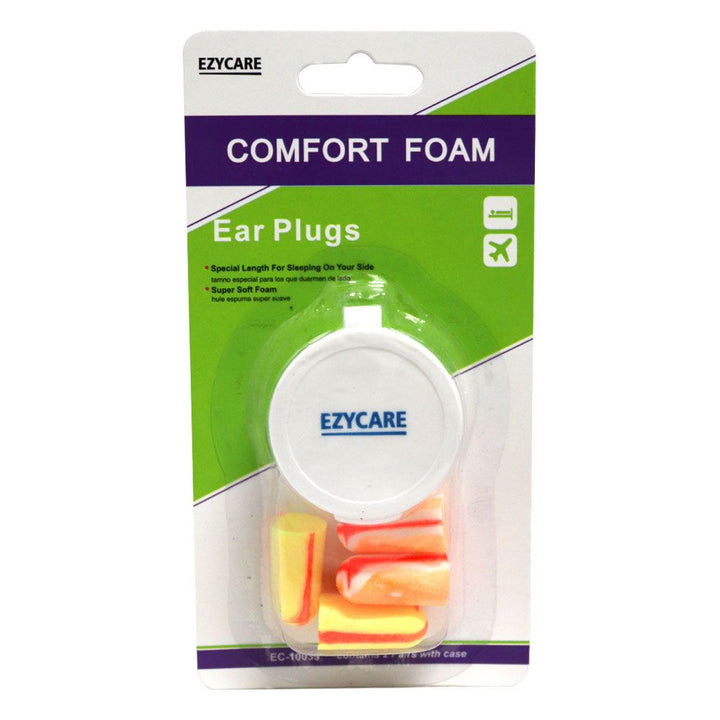 Ezycare Comfort Foam Ear Plugs 2 Pairs 10039 - Easy Pharmacy LLC