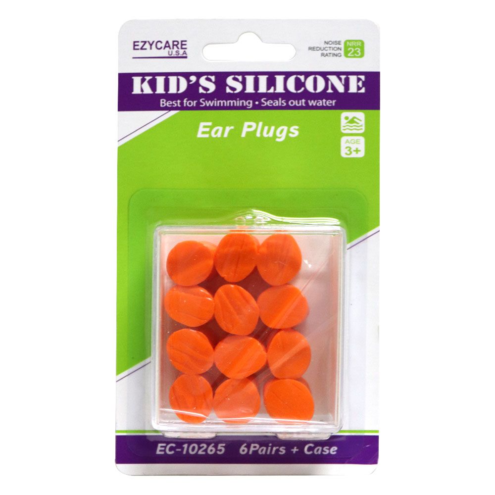 Ezycare Kid's Silicone Ear Plugs 6 Pairs 10265 - Easy Pharmacy LLC