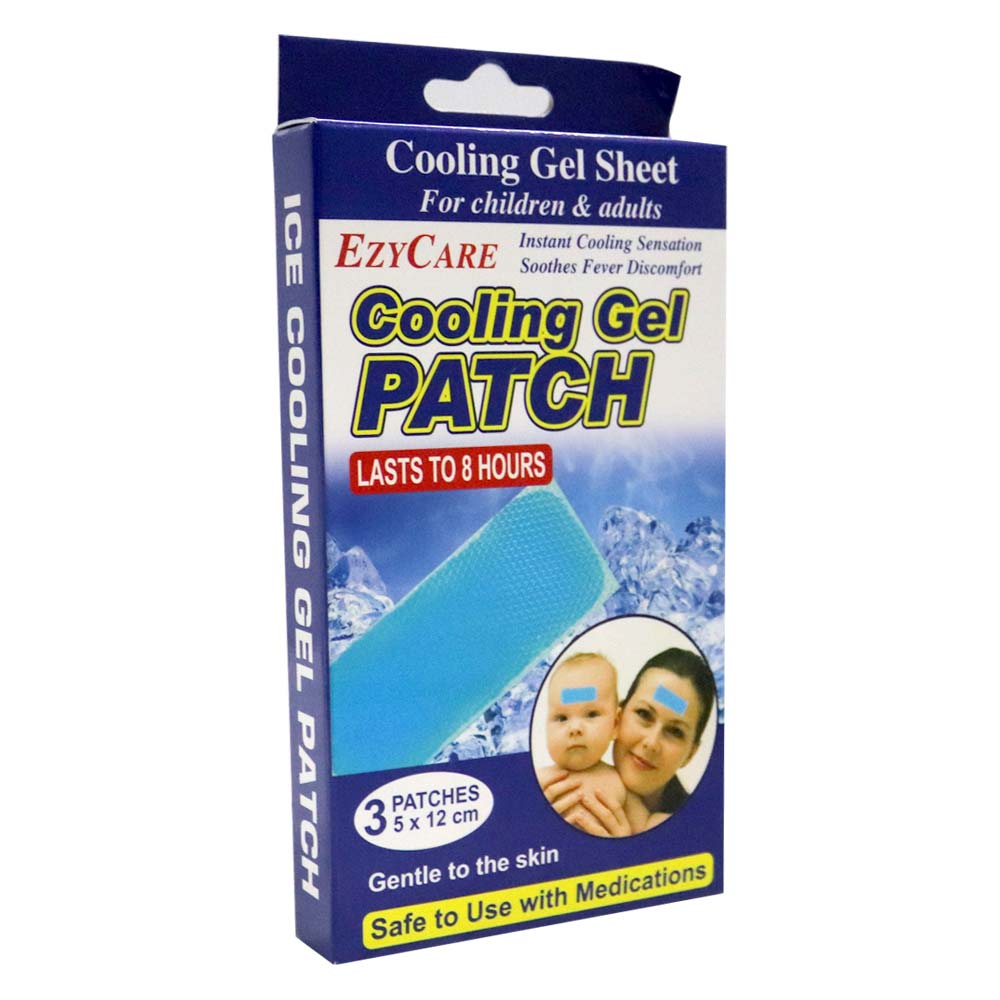 Ezycare Cooling Gel Patch 5 x 12 cm 3's 41457 - Easy Pharmacy LLC