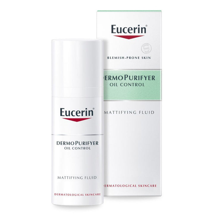 Eucerin Dermo Purifyer Oil Control Mattifying Fluid For Blemish Prone Skin 50ml - Easy Pharmacy LLC