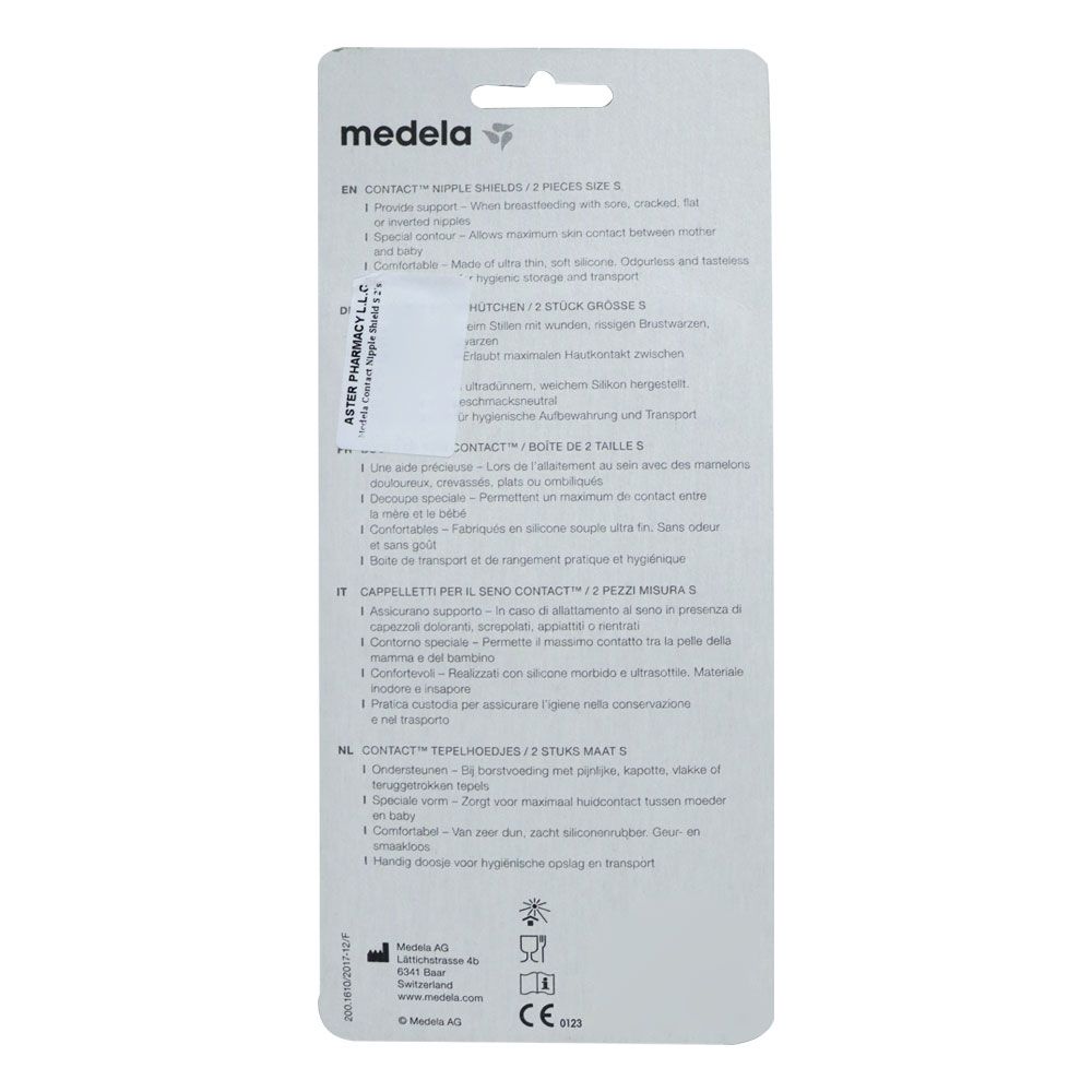 Medela Contact Nipple Shield and Case 16 mm Small 2's - Easy Pharmacy LLC