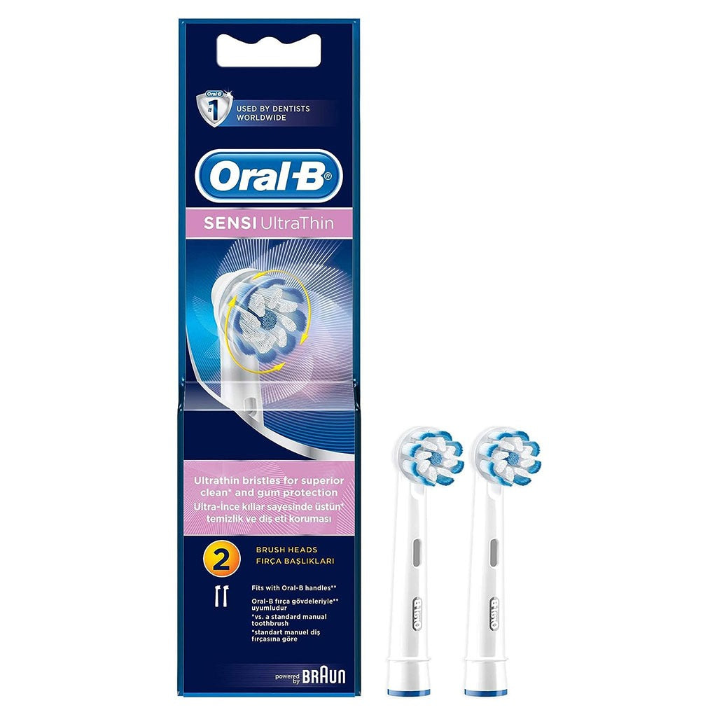 Braun Oral B Sensi UltraThin Brush Heads 2's EB60-2 - Easy Pharmacy LLC