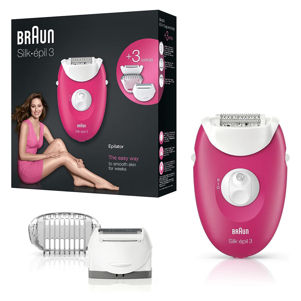 Braun Silk Epil 3 Epilator SE 3-410 - Easy Pharmacy LLC