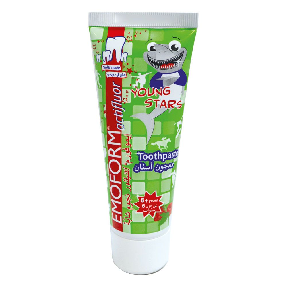 Emoform Actifluor Young Stars 6+ Years Toothpaste 75 mL - Easy Pharmacy LLC