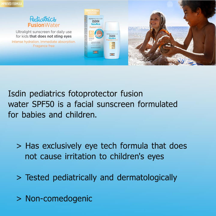Isdin Fotoprotector Pediatrics Fusion Water SPF50+ 50 mL - Easy Pharmacy LLC