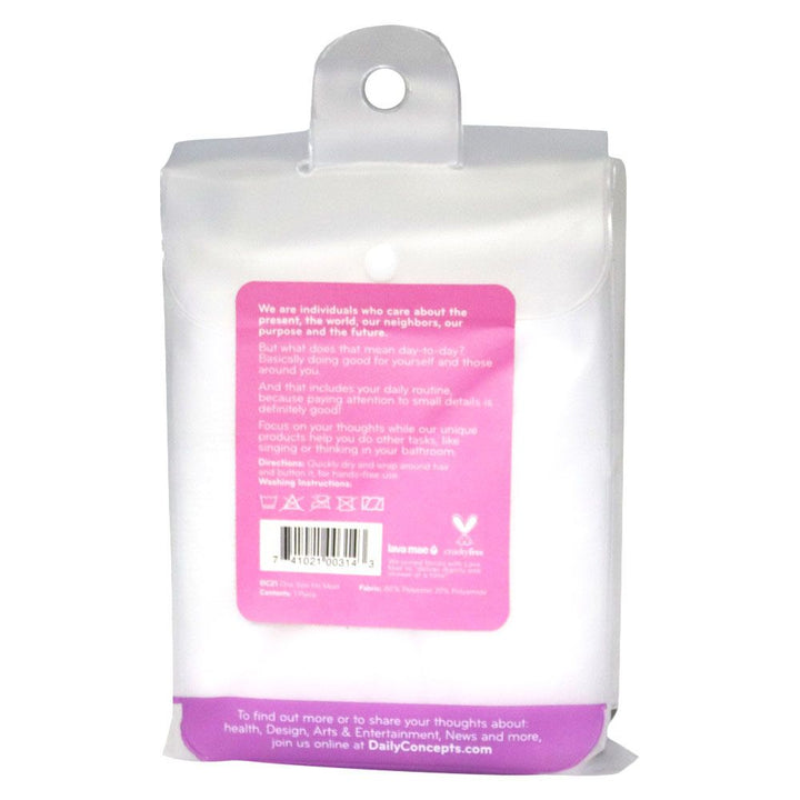 Daily Concepts Your Hair Towel Wrap White DC21 - Easy Pharmacy LLC