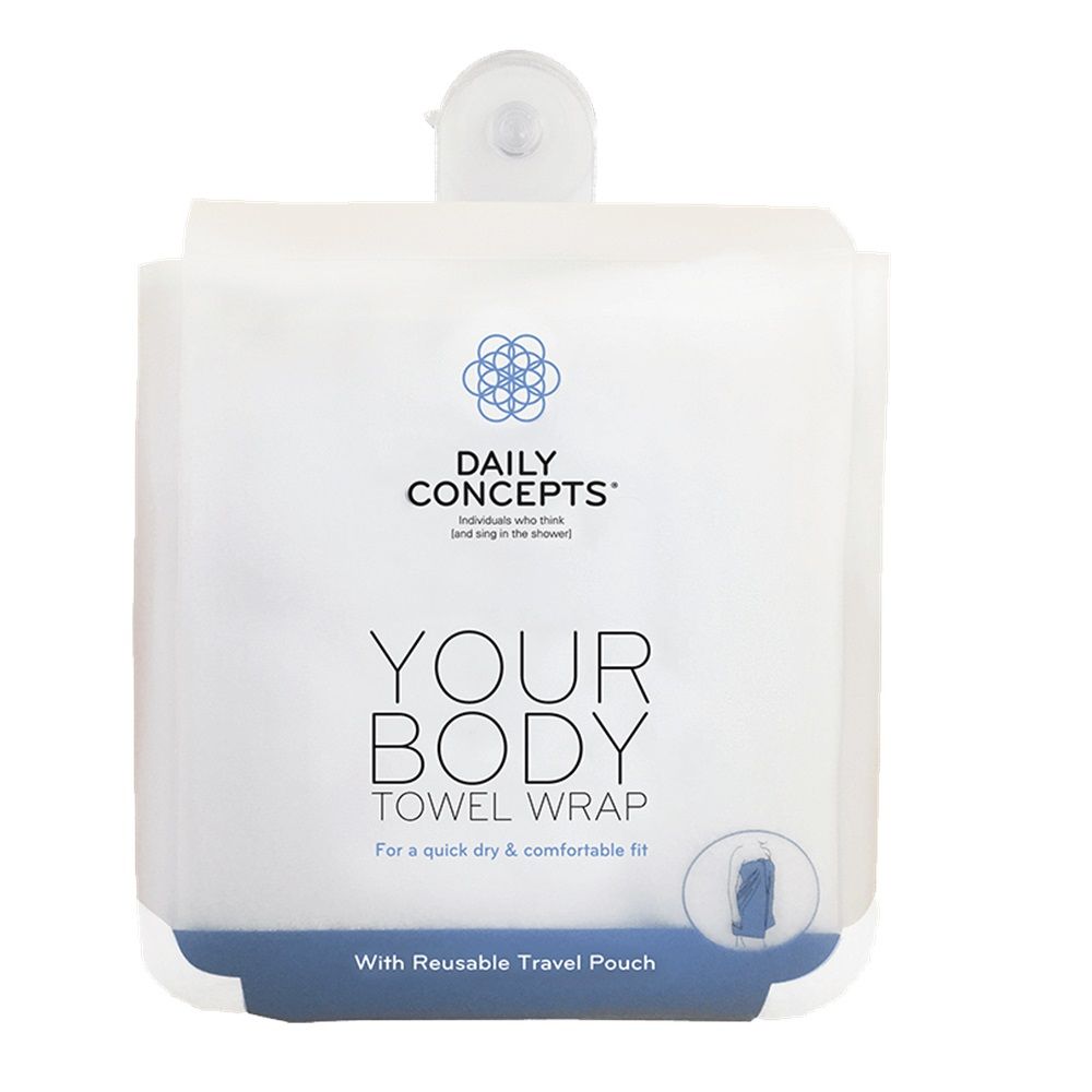 Daily Concepts Your Body Towel Wrap White DC22 - Easy Pharmacy LLC