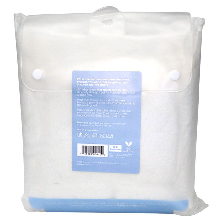 Daily Concepts Your Body Towel Wrap White DC22 - Easy Pharmacy LLC