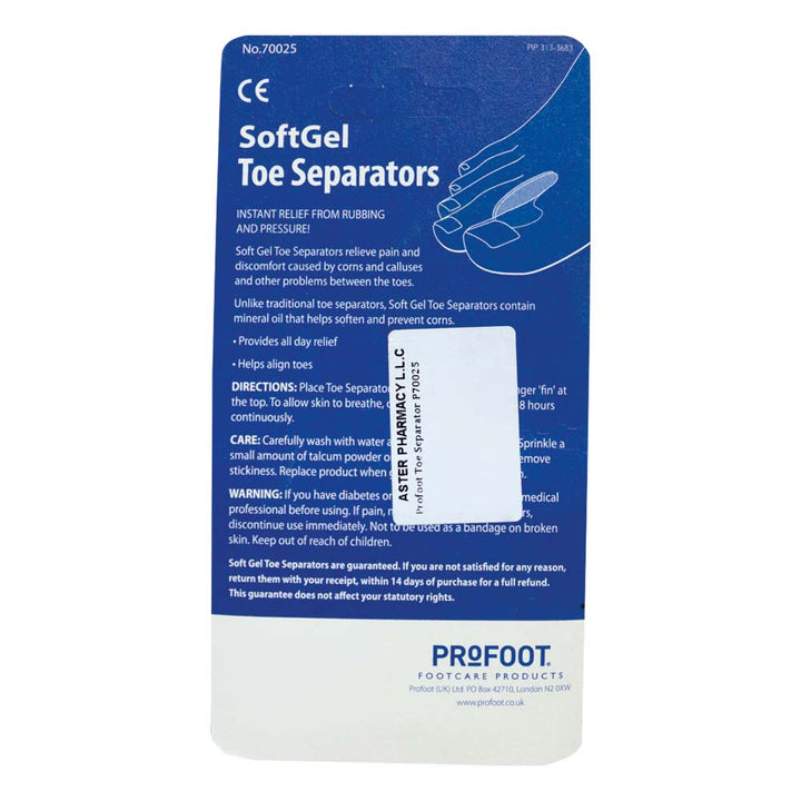 Profoot Soft Gel Toe Separators P70025 - Easy Pharmacy LLC