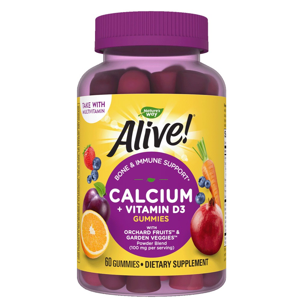 Alive Calcium + D3 Gummies 60's - Easy Pharmacy LLC
