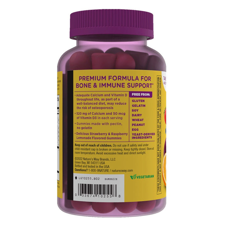 Alive Calcium + D3 Gummies 60's - Easy Pharmacy LLC