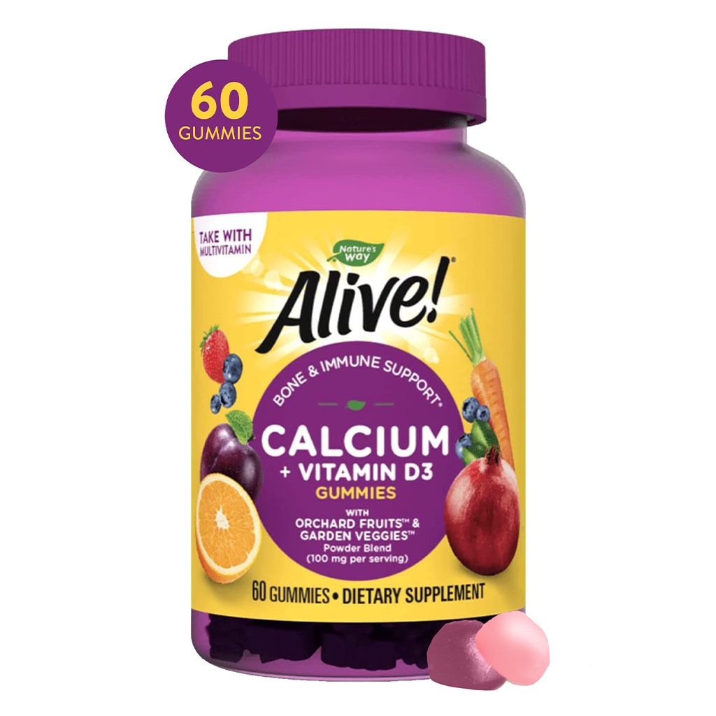 Alive Calcium + D3 Gummies 60's - Easy Pharmacy LLC