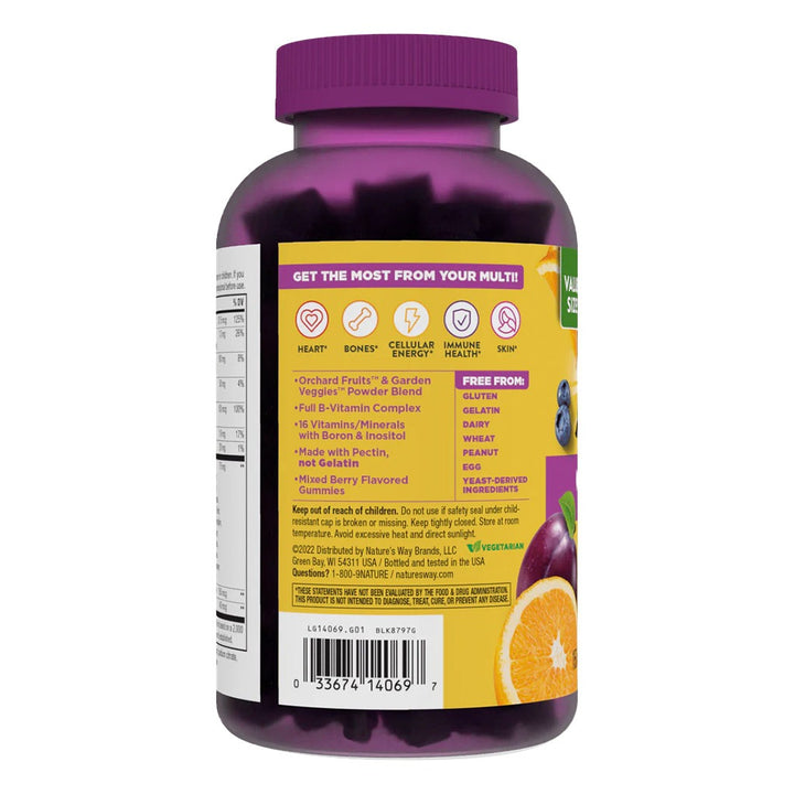 Alive Women's Multivitamin Gummies With Orchard Fruits & Garden Veggies, Pack of 60's - Easy Pharmacy LLC