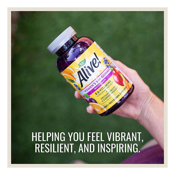 Alive Women's Multivitamin Gummies With Orchard Fruits & Garden Veggies, Pack of 60's - Easy Pharmacy LLC