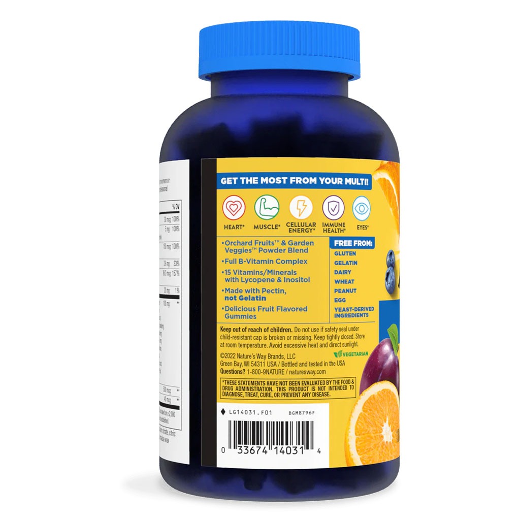 Alive Men's Multivitamin Gummies With Orchard Fruits & Garden Veggies, Pack of 60's - Easy Pharmacy LLC