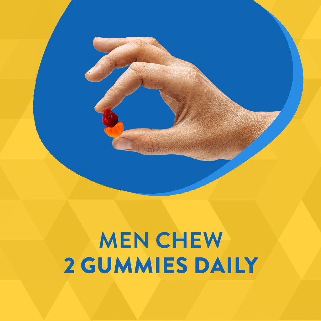 Alive 50+ Men's Multivitamin Gummies With Orchard Fruits & Garden Veggies, Pack of 60's - Easy Pharmacy LLC