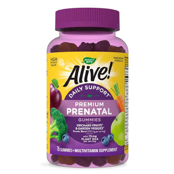 Alive Prenatal Multivitamin Gummies – Daily Wellness & Nutritional Support for Women, 75 Count