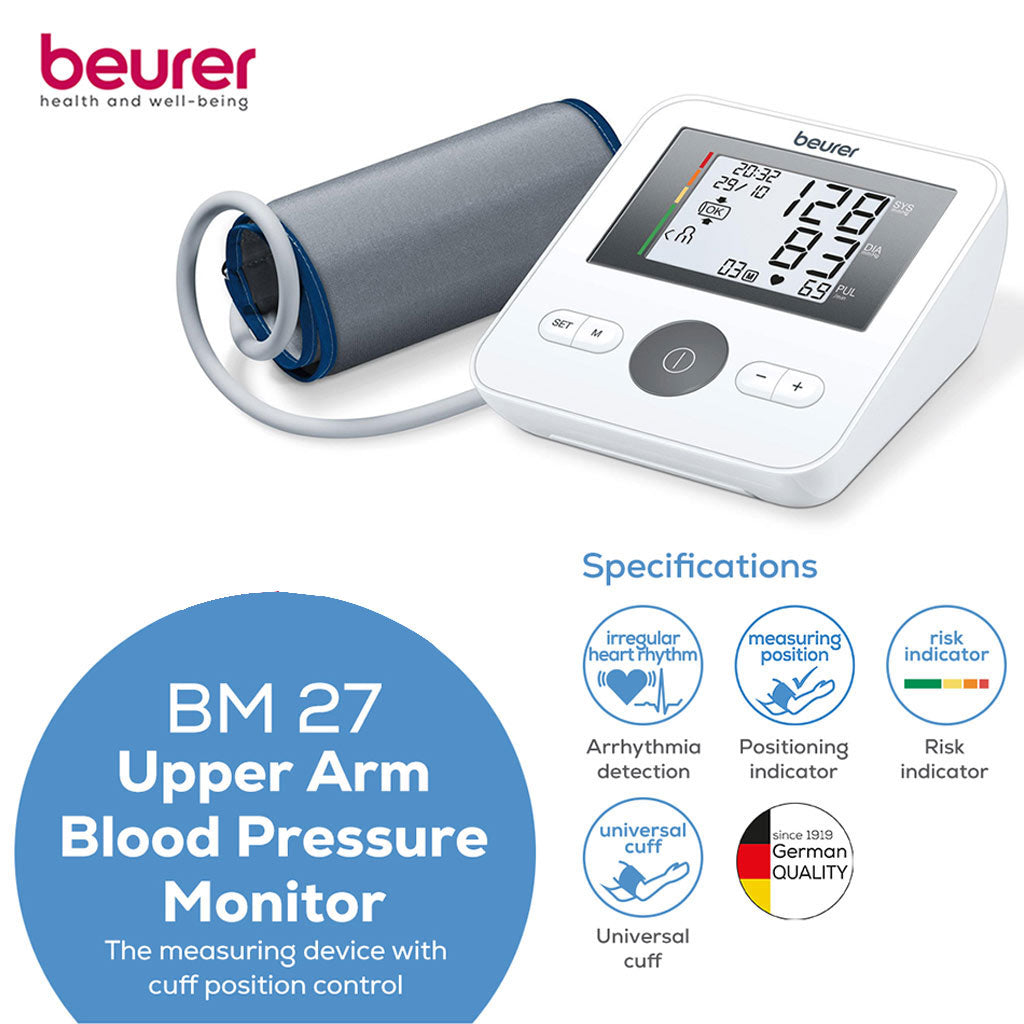 Beurer BM27 Blood Pressure Monitor - Easy Pharmacy LLC