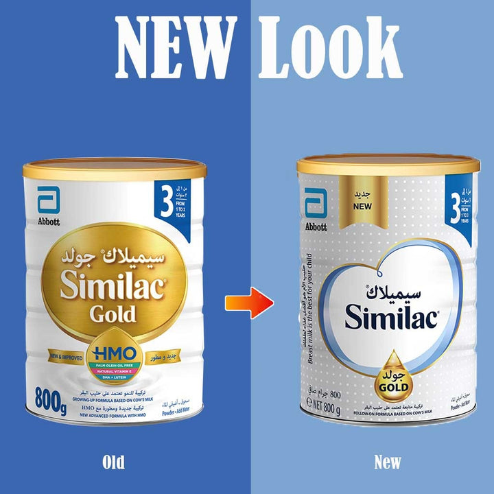 Similac Gold Stage 3 Toddlers Milk Formula For 1 To 3 Years 800g - Easy Pharmacy LLC