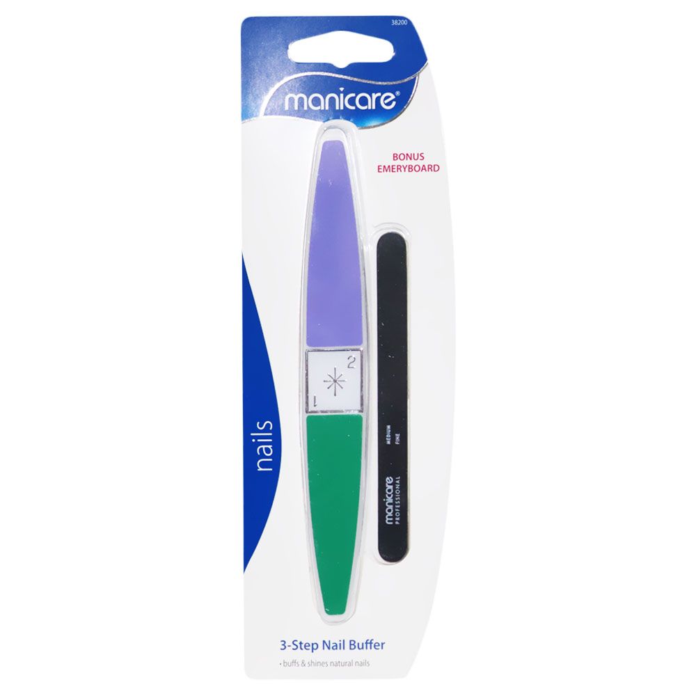 Manicare 3-Step Nail Buffer - Easy Pharmacy LLC