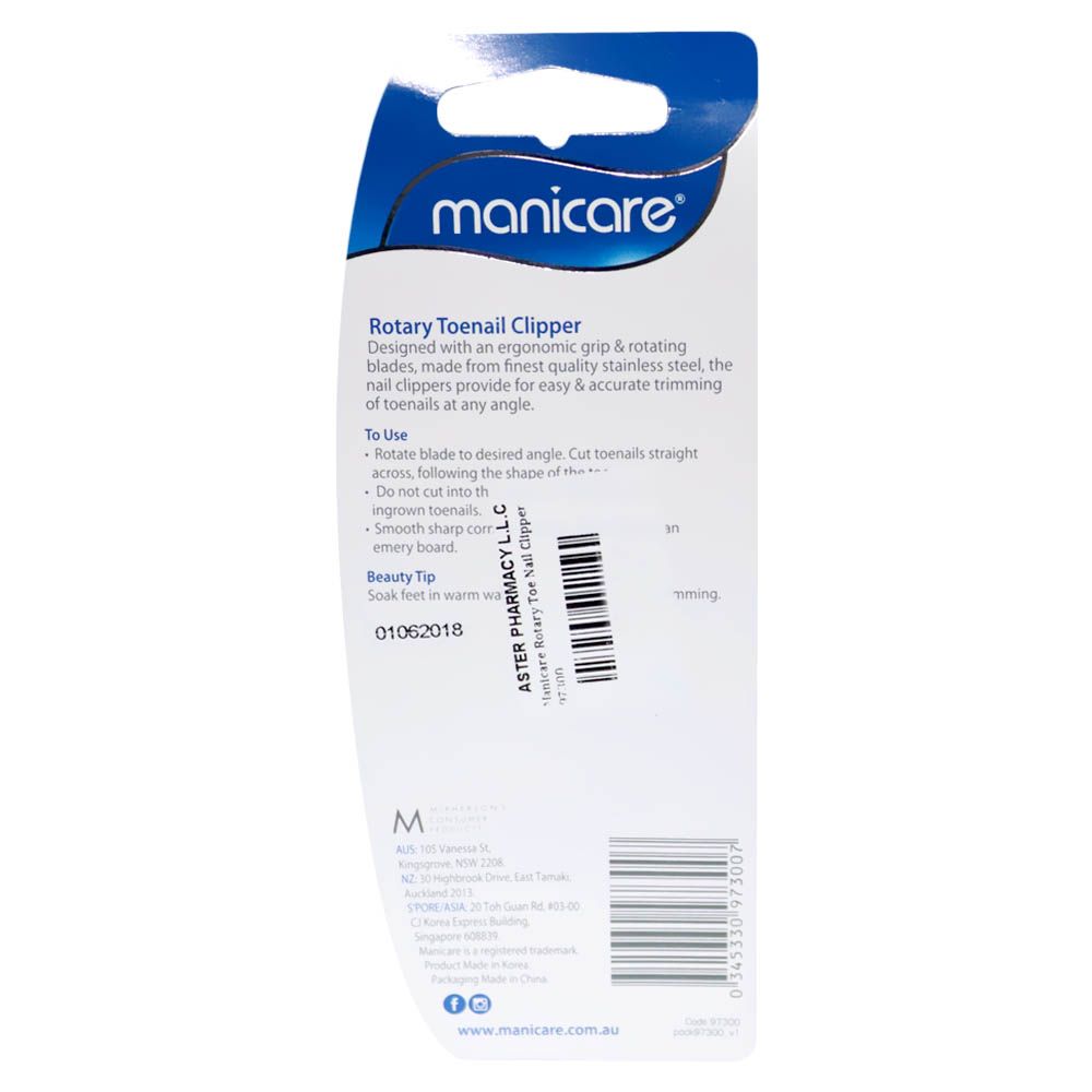 Manicare Rotary Toe Nail Clipper - Easy Pharmacy LLC