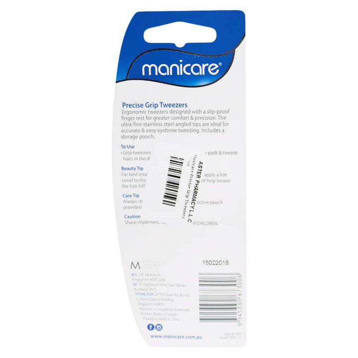Manicare Precise Grip Tweezers - Easy Pharmacy LLC