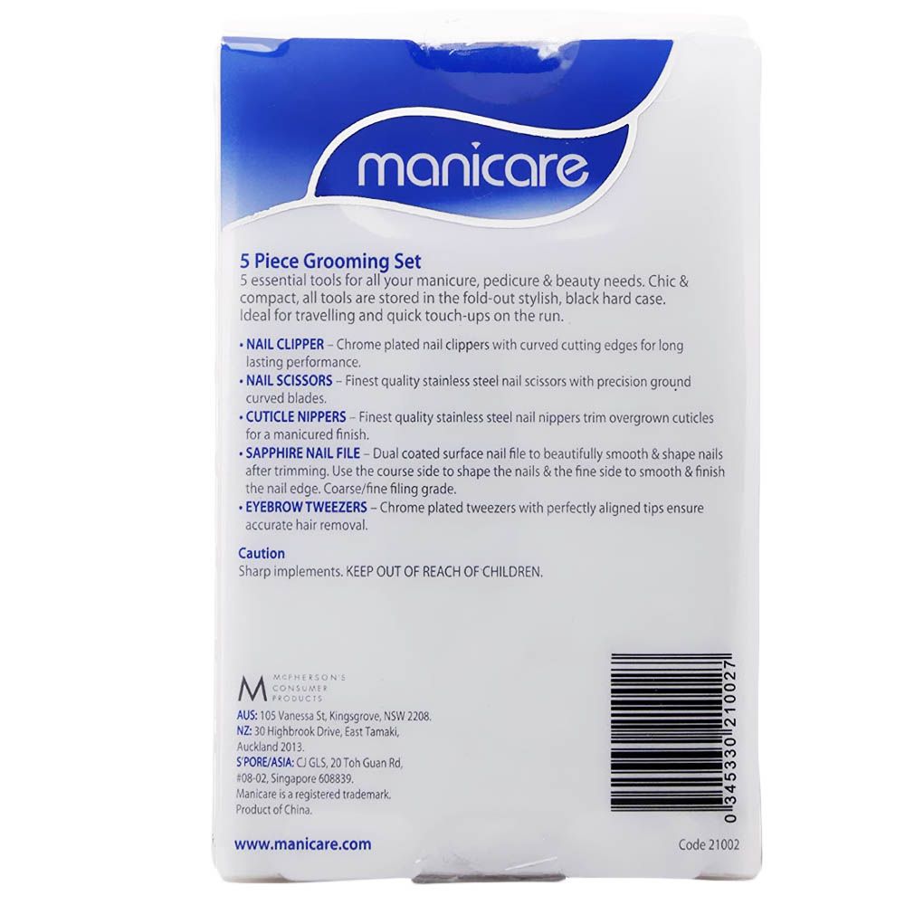 Manicare Travel 5-Piece Grooming Set - Easy Pharmacy LLC