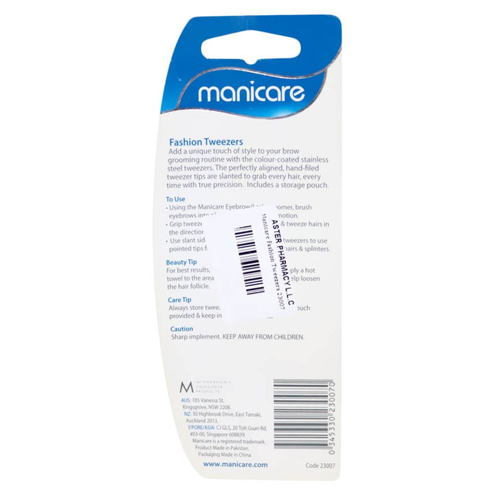 Manicare Fashion Tweezers - Easy Pharmacy LLC