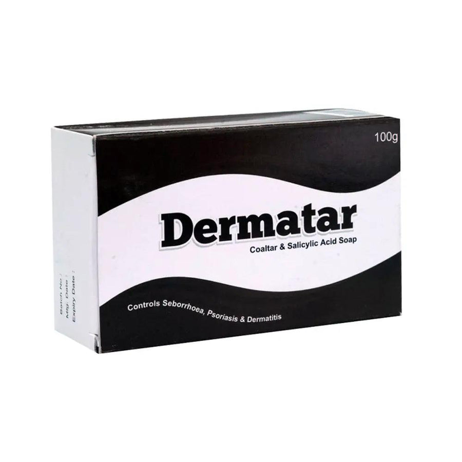 Dermatar Coaltar And Salicylic Acid Soap 100g Medicated Soap For Seborrhea Psoriasis And Dermatitis