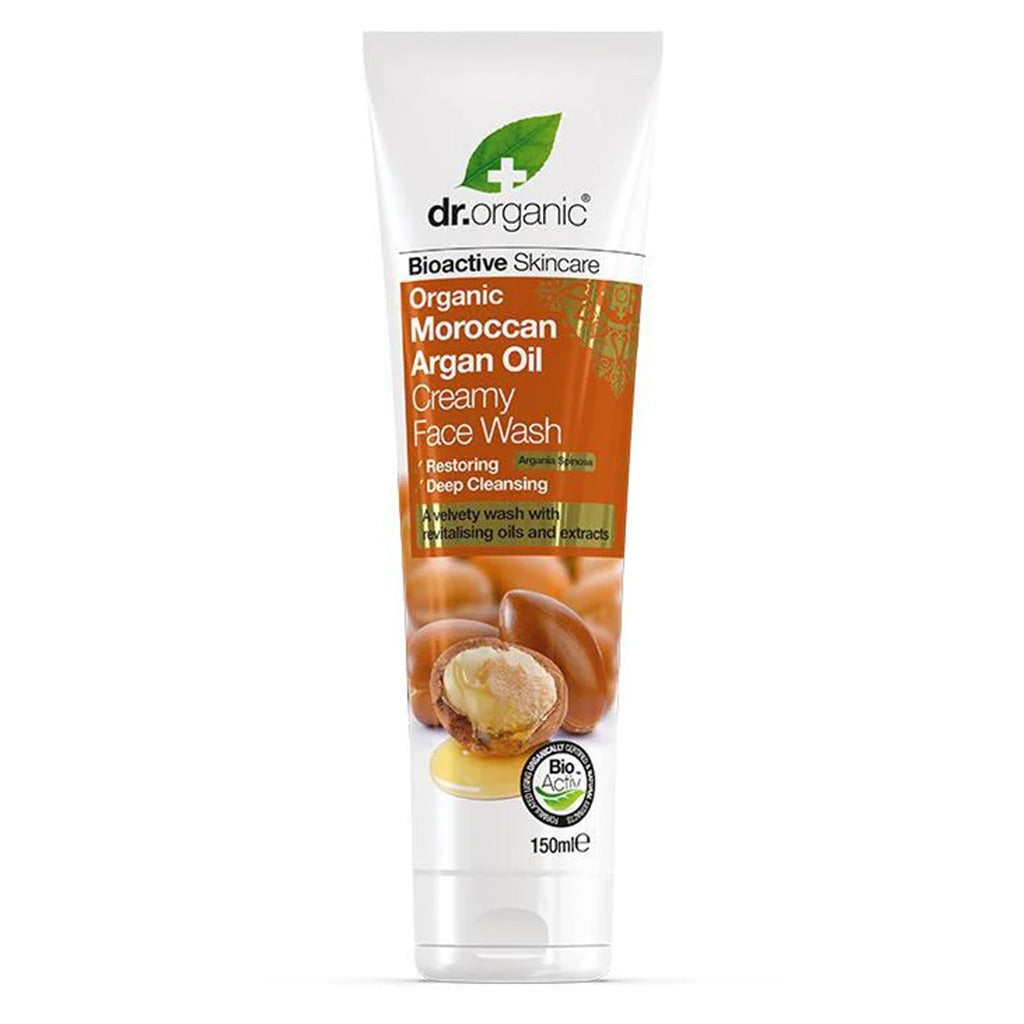 Dr.Organic Moroccan Argan Creamy Face Wash 150 mL - Easy Pharmacy LLC