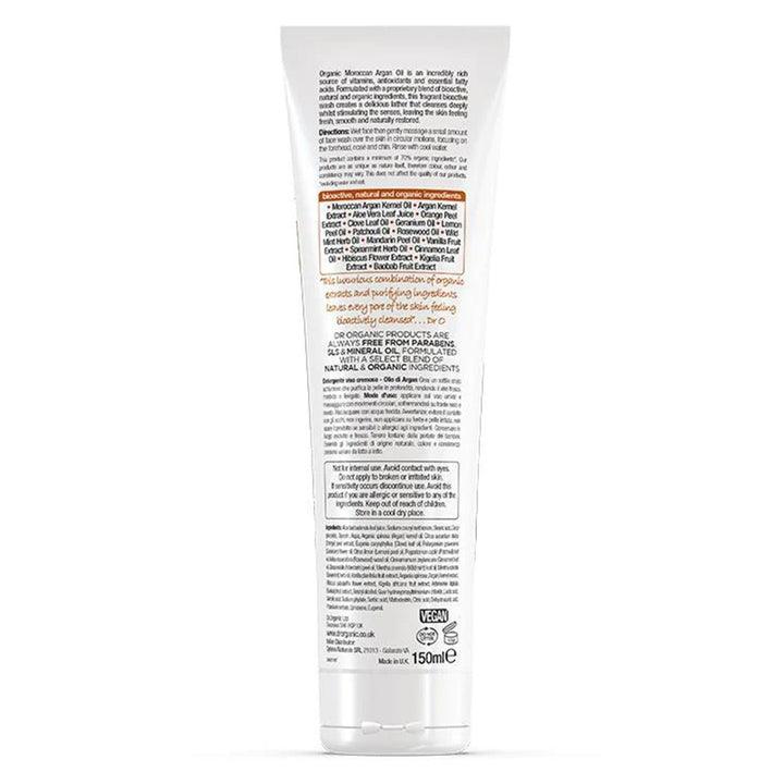 Dr.Organic Moroccan Argan Creamy Face Wash 150 mL - Easy Pharmacy LLC