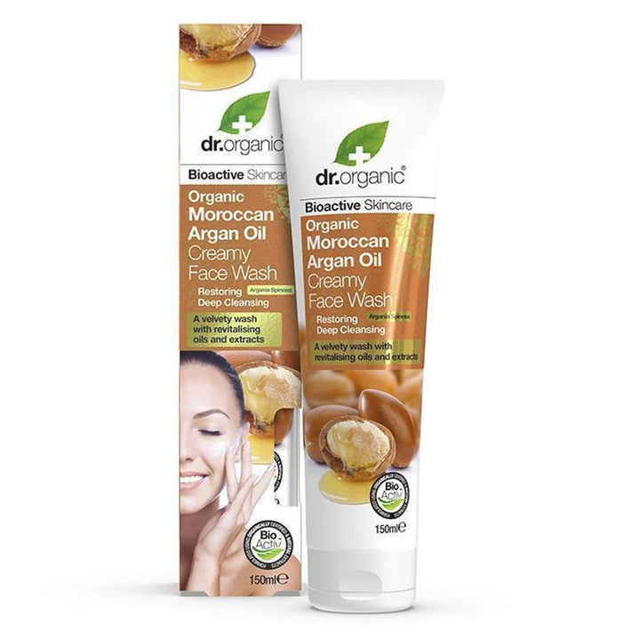 Dr.Organic Moroccan Argan Creamy Face Wash 150 mL - Easy Pharmacy LLC