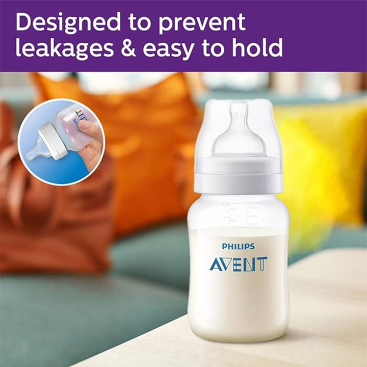 Philips Avent 260ml Anti-Colic Baby Feeding Bottle Without Air Free Vent - SCF813/61 - Easy Pharmacy LLC