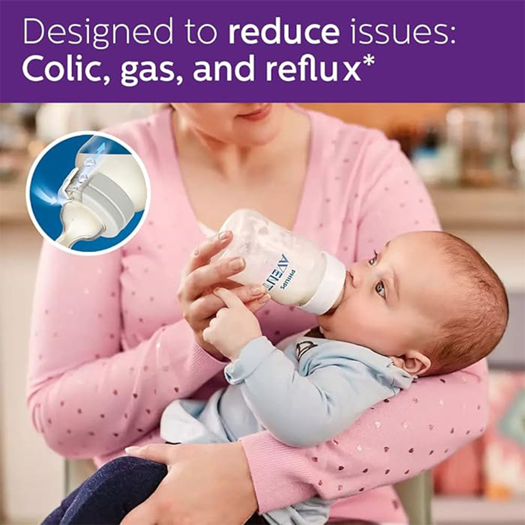 Philips Avent 260ml Anti-Colic Baby Feeding Bottle Without Air Free Vent - SCF813/61 - Easy Pharmacy LLC