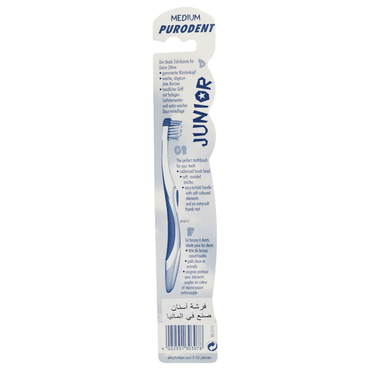 Purodent Junior Medium Soft Assorted Toothbrush - Easy Pharmacy LLC