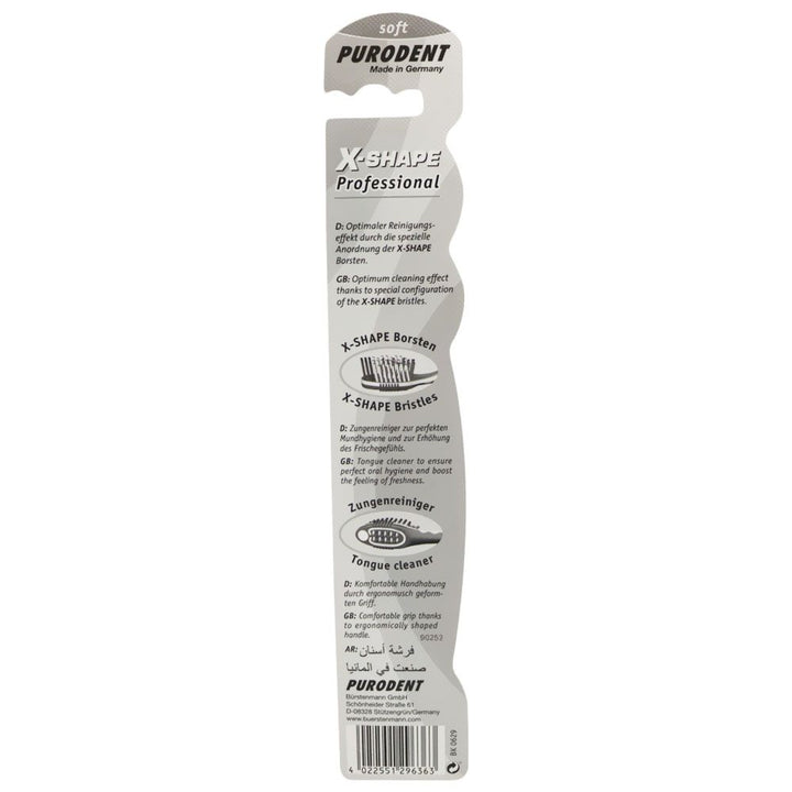 Purodent X-Shape Professional Soft Assorted Toothbrush 1's - Easy Pharmacy LLC