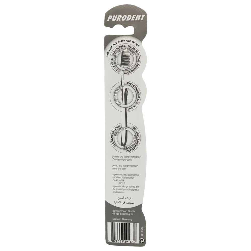 Purodent Massage Wings Medium Assorted Toothbrush 1's - Easy Pharmacy LLC