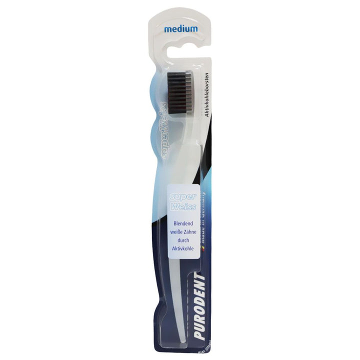 Purodent Active Carbon Medium Assorted Toothbrush 1's - Easy Pharmacy LLC