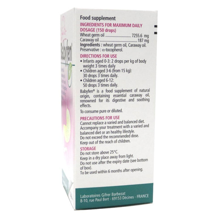 Babyfen Essential Caraway Oil Drops 20 mL - Easy Pharmacy LLC