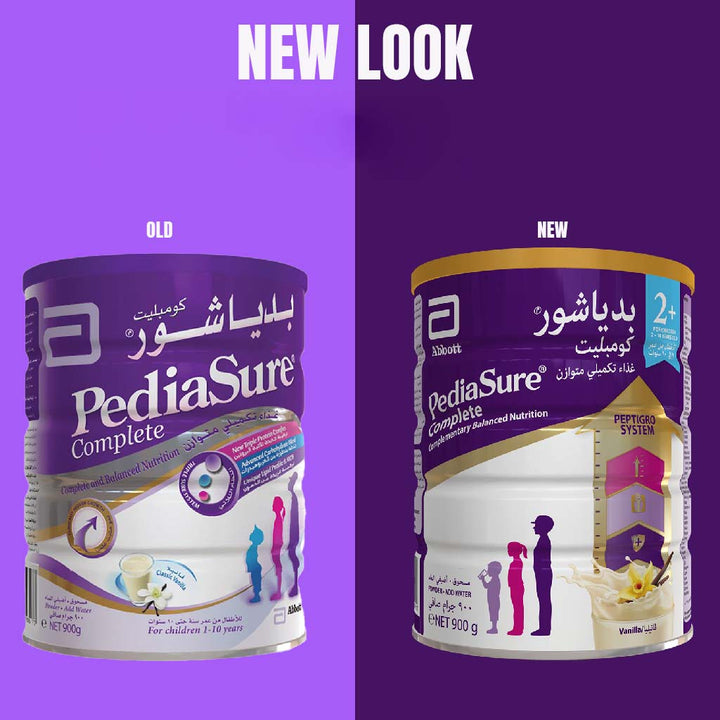 PediaSure Complete Peptrigro Stage 2+ Growing Up Children's Milk Formula For 2 To 10 Years Vanilla Flavour 900g - Easy Pharmacy LLC