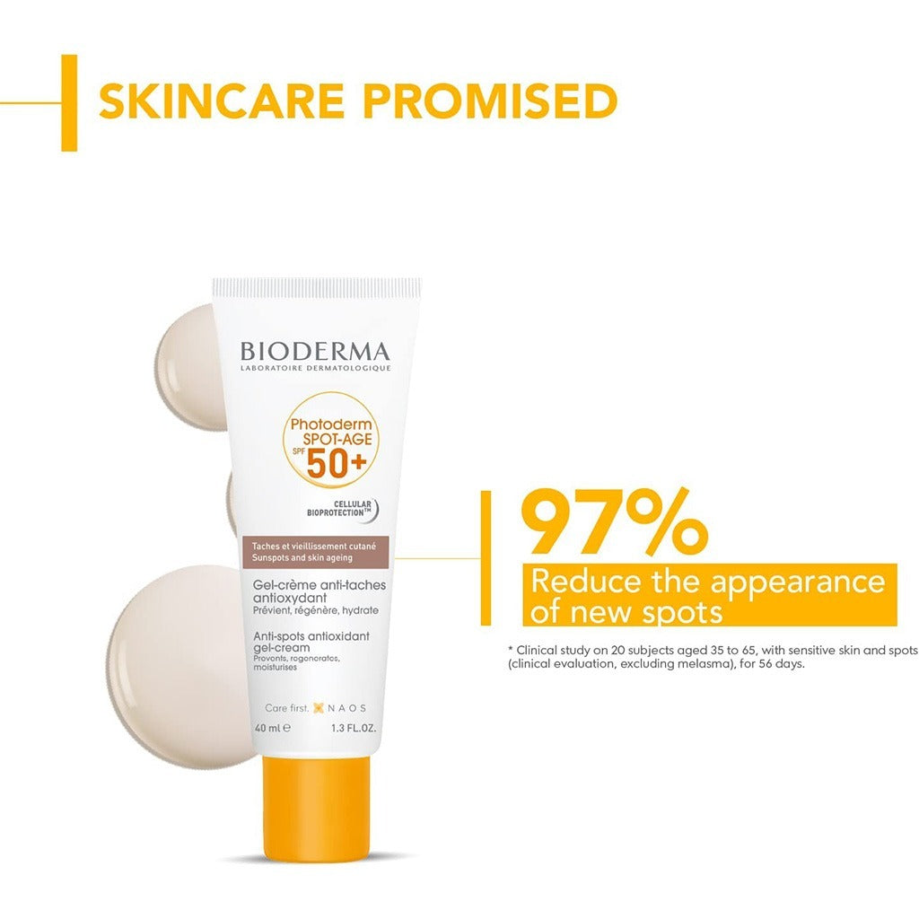 Bioderma Photoderm Spot-Age SPF50+ Antispot & Antioxidant Sunscreen Gel-Cream 40 mL - Easy Pharmacy LLC