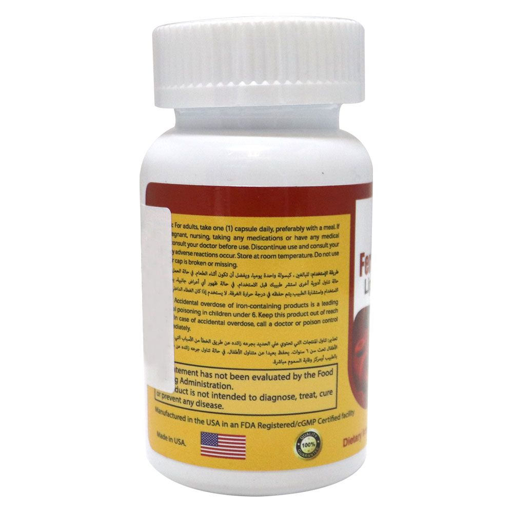 Ferrosom Forte Liposomal Iron Capsule 30's - Easy Pharmacy LLC