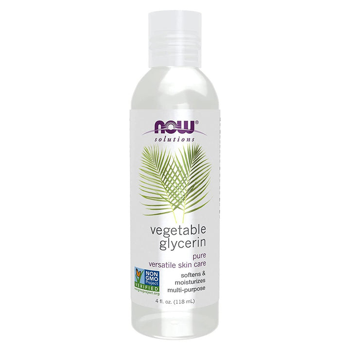 Now Solutions Vegetable Glycerin Oil, 100% Pure For Rough & Dry Skin Moisturization 118ml - Easy Pharmacy LLC