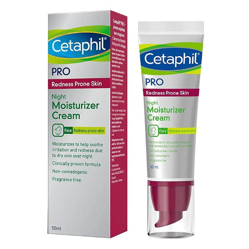 Cetaphil Pro Redness Prone Skin Moisturizer Night Cream 50ml - Easy Pharmacy LLC