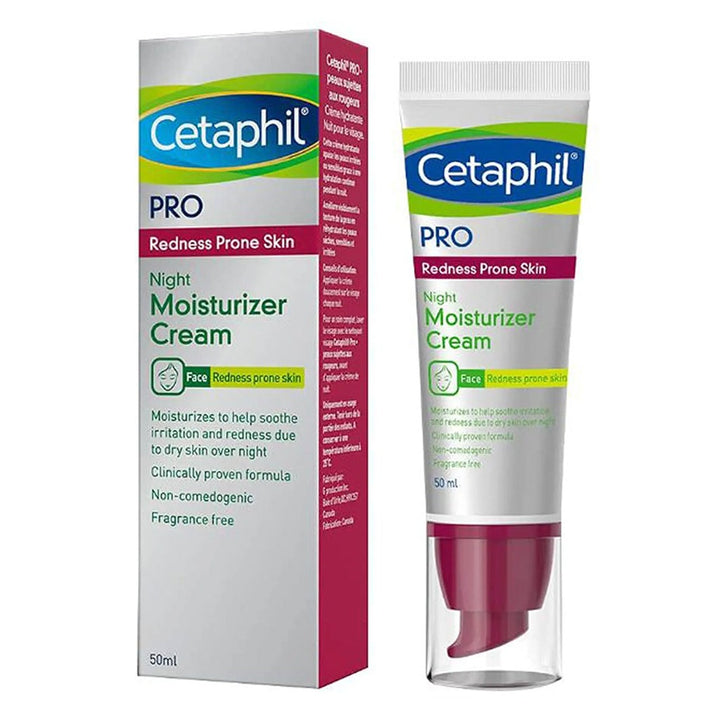 Cetaphil Pro Redness Prone Skin Moisturizer Night Cream 50ml - Easy Pharmacy LLC