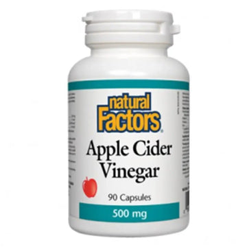 Natural Factors Apple Cider Vinegar 500 mg Capsules 90's