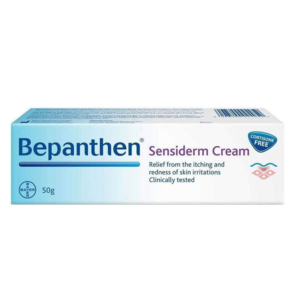Bepanthen Sensiderm Cream, Cortisone Free, For Irritated, Itchy & Red Skin 50g - Easy Pharmacy LLC