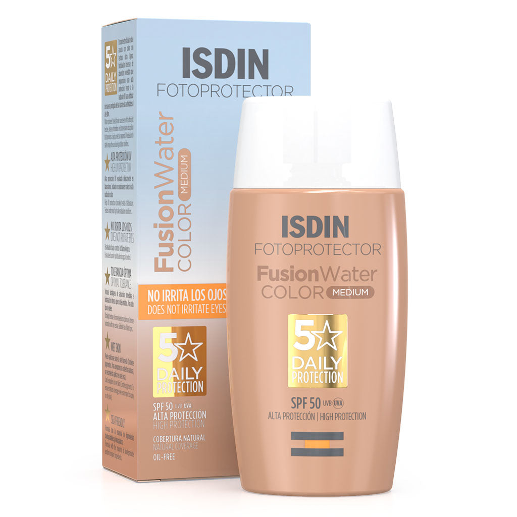 Isdin Fotoprotector SPF50+ Fusion Water Color, Medium, 50 mL - Easy Pharmacy LLC